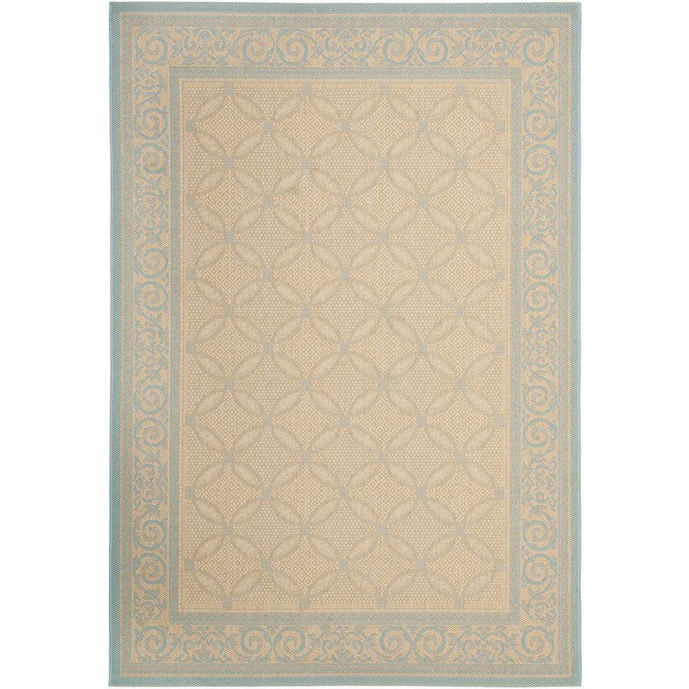 COURTYARD, CREAM / AQUA, 4' X 5'-7", Area Rug, CY6107-15-4