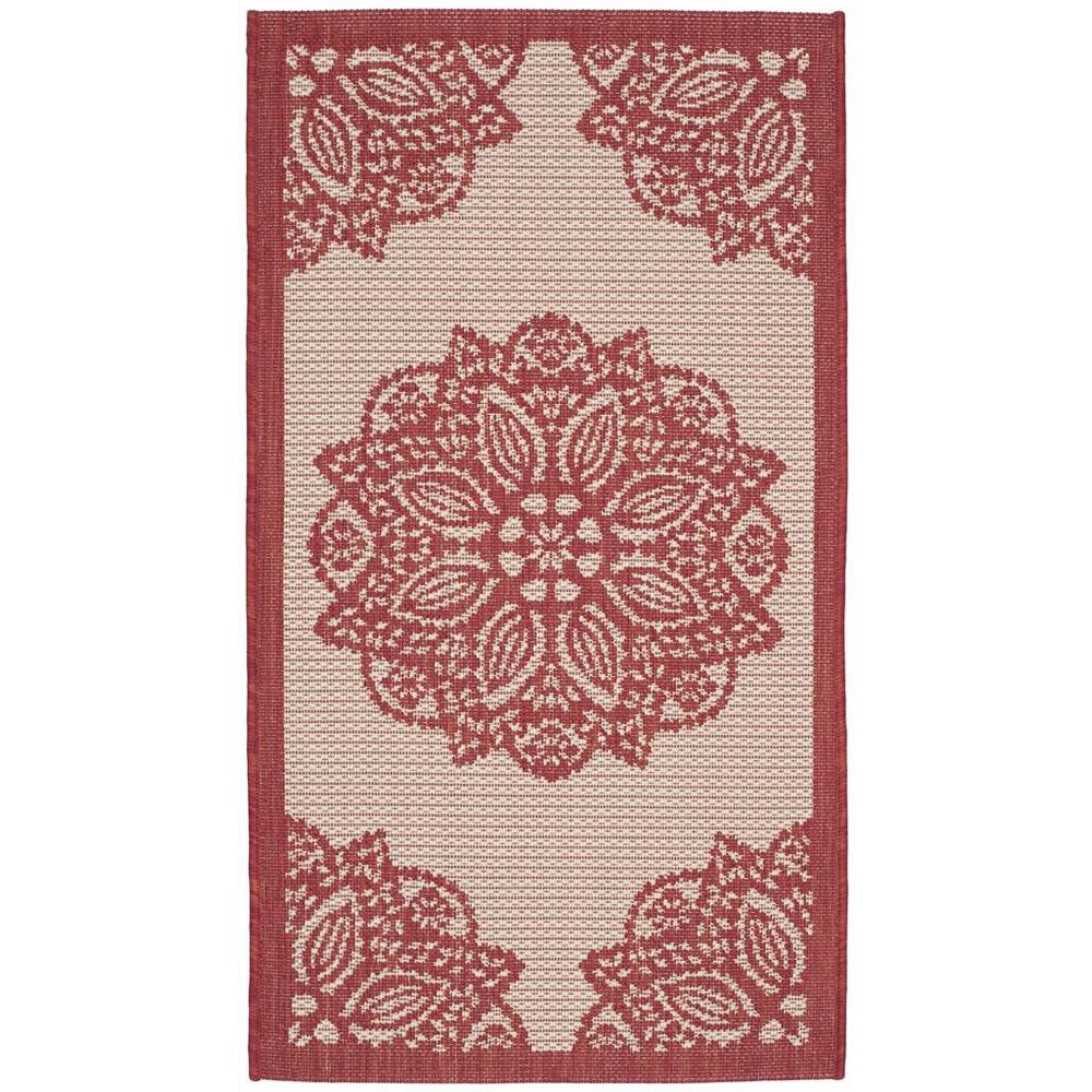 COURTYARD, BEIGE / RED, 2'-7" X 5', Area Rug, CY6139-238-3