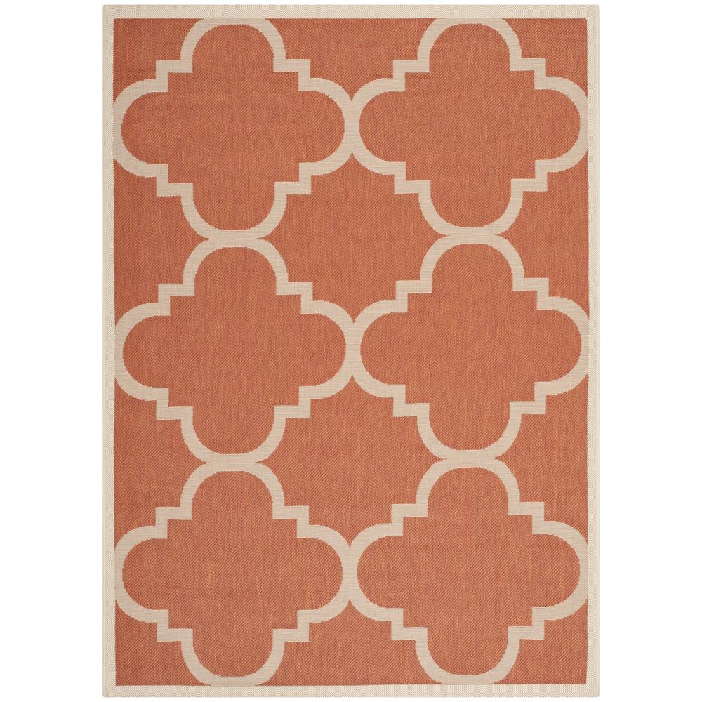 COURTYARD, TERRACOTTA, 4' X 5'-7", Area Rug