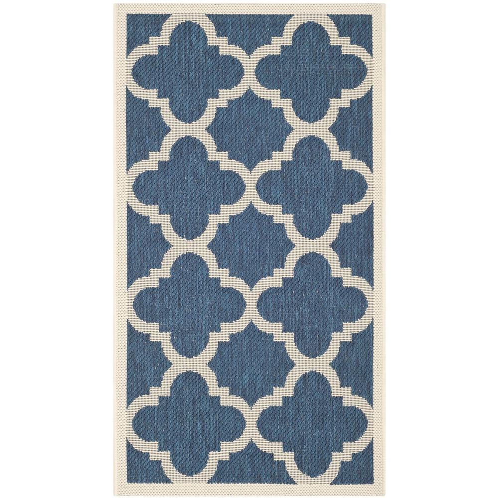 COURTYARD, NAVY / BEIGE, 2'-7" X 5', Area Rug, CY6243-268-3