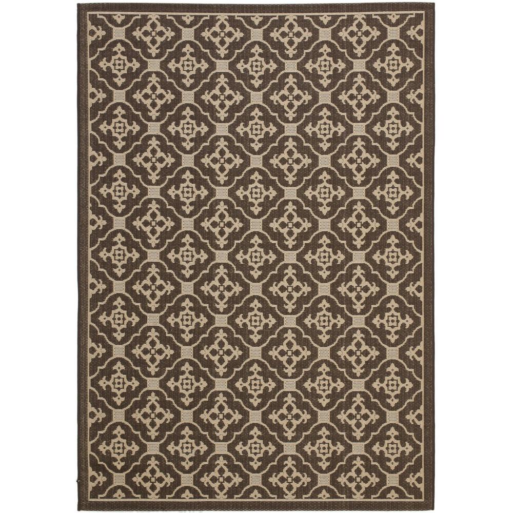 COURTYARD, CHOCOLATE / CREAM, 2'-7" X 8'-2", Area Rug, CY6564-204-38