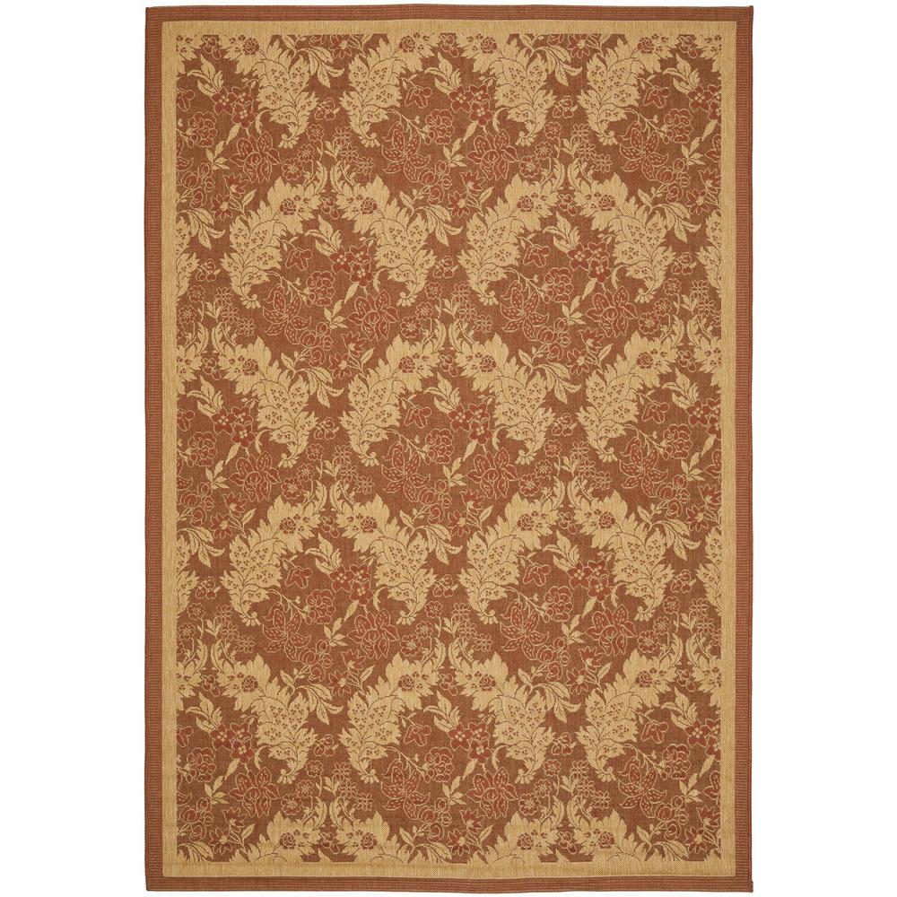 COURTYARD, BRICK / NATURAL, 6'-7" X 9'-6", Area Rug, CY6582-48-6