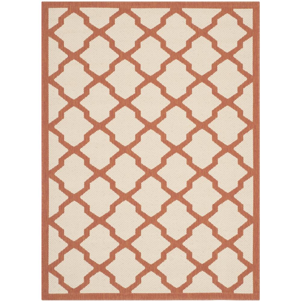 COURTYARD, BEIGE / TERRACOTTA, 4' X 5'-7", Area Rug, CY6903-231-4