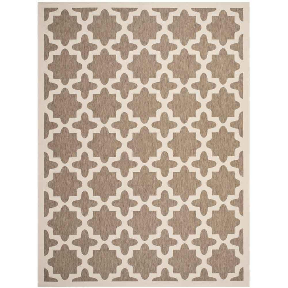 COURTYARD, BROWN / BONE, 8' X 11', Area Rug, CY6913-242-8