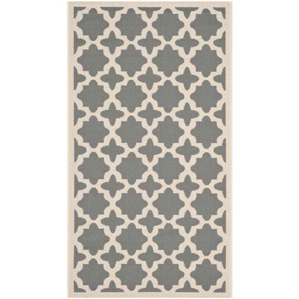COURTYARD, ANTHRACITE / BEIGE, 2' X 3'-7", Area Rug, CY6913-246-2