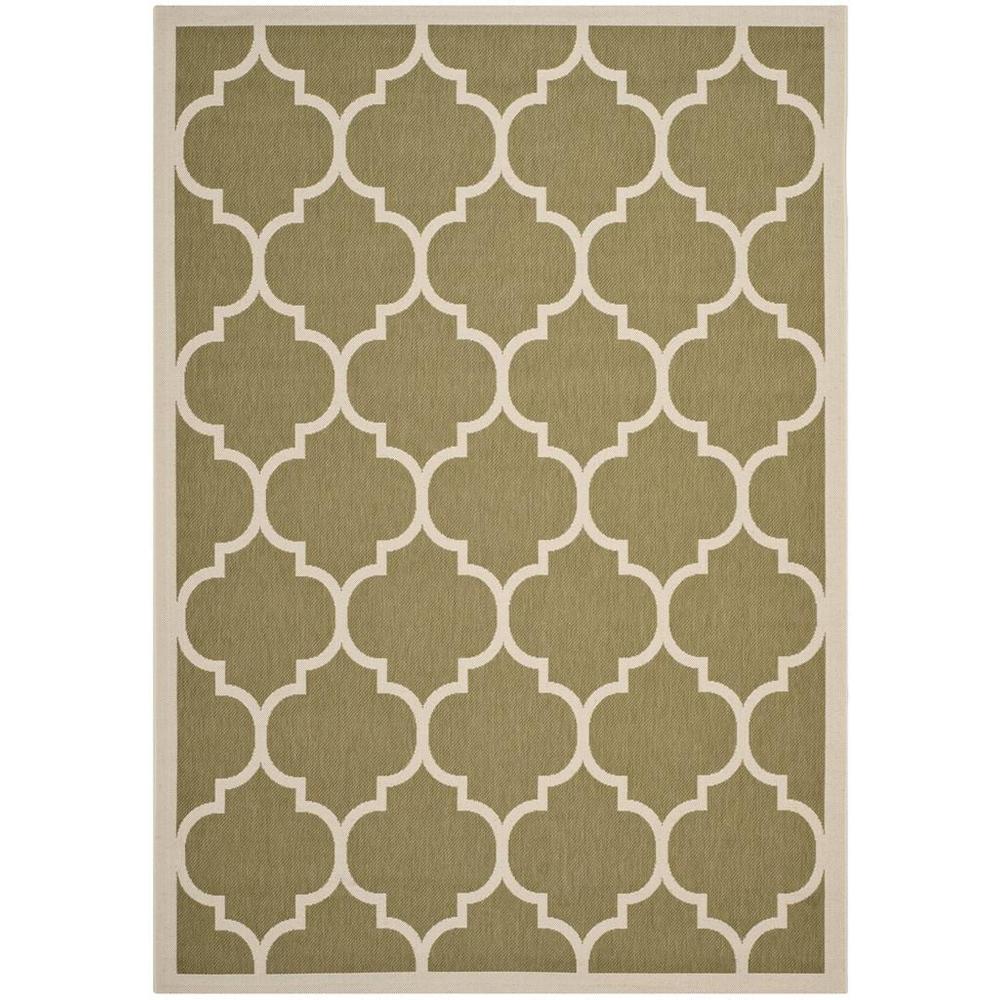 COURTYARD, GREEN / BEIGE, 6'-7" X 9'-6", Area Rug, CY6914-244-6