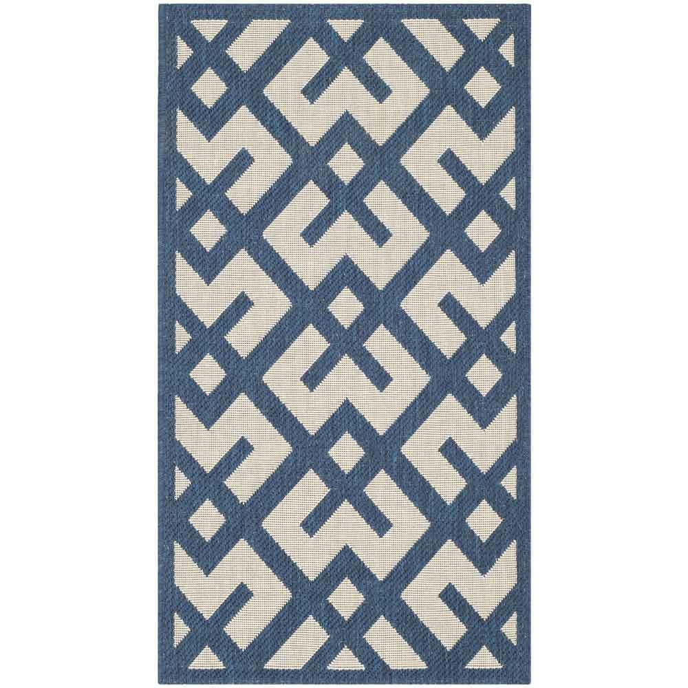 COURTYARD, NAVY / BEIGE, 2'-7" X 5', Area Rug, CY6915-268-3