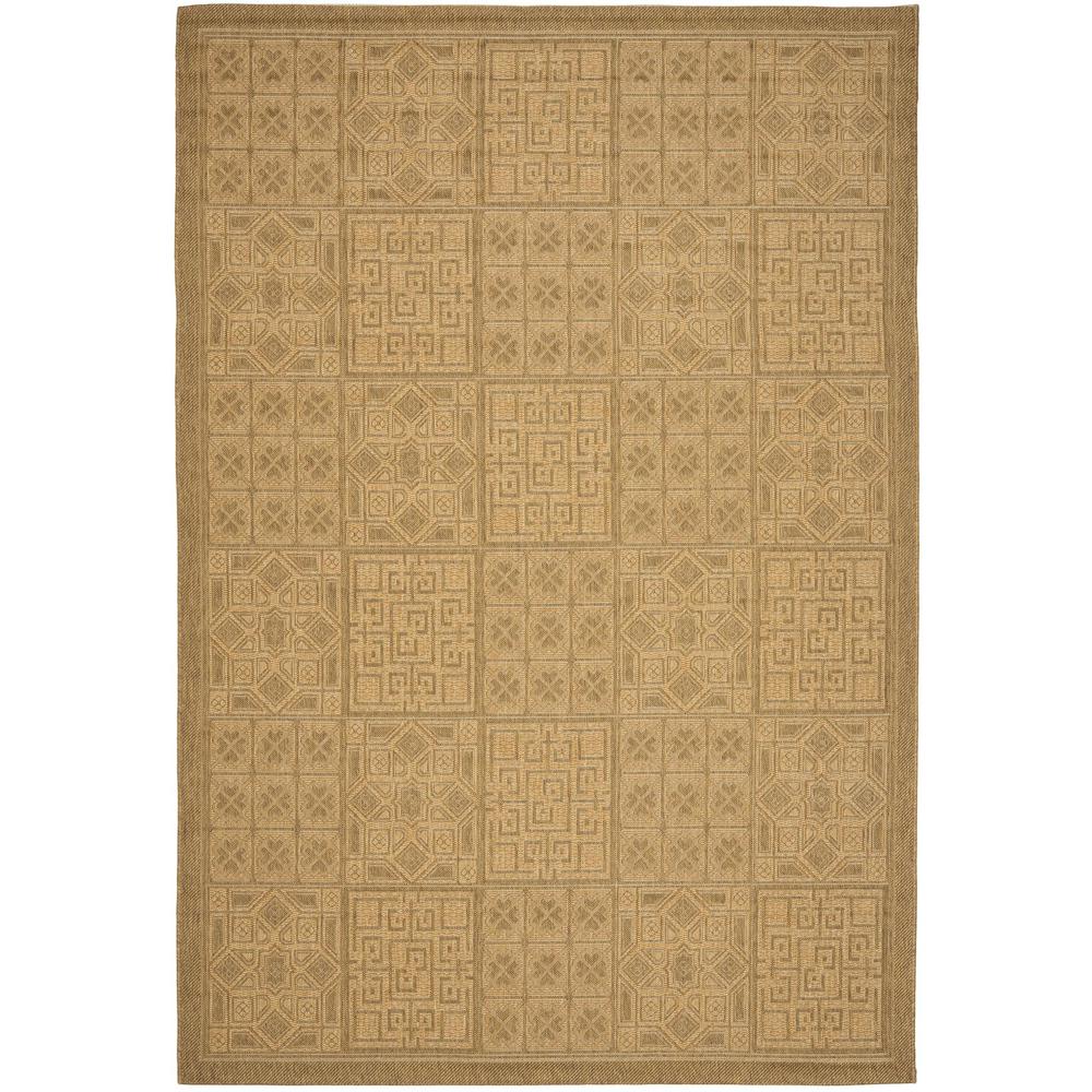 COURTYARD, GOLD / NATURAL, 6'-7" X 9'-6", Area Rug, CY6947-49-6