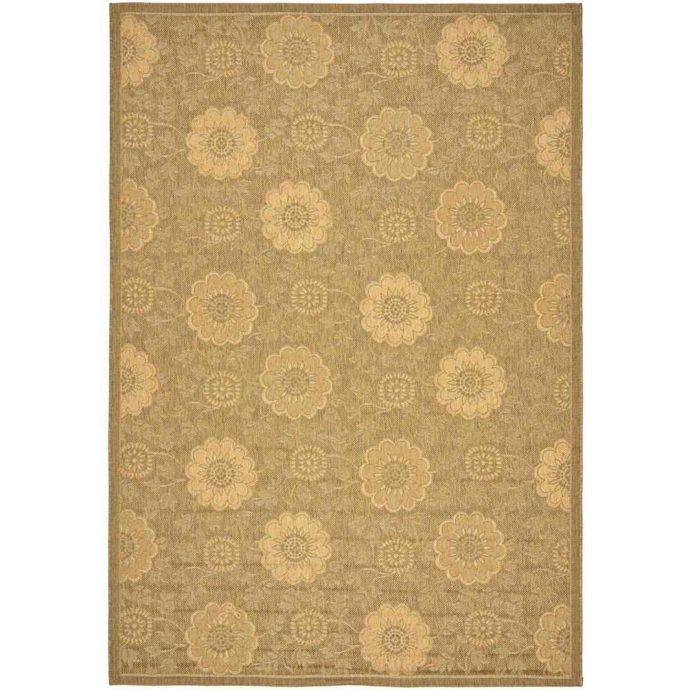 COURTYARD, GOLD / NATURAL, 6'-7" X 9'-6", Area Rug, CY6948-49-6