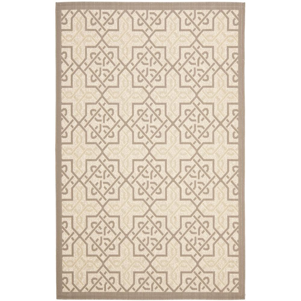 COURTYARD, BEIGE / DARK BEIG, 4' X 5'-7", Area Rug, CY7931-79A21-4