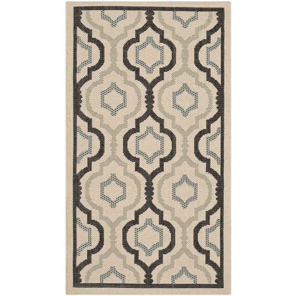COURTYARD, BEIGE / BLACK, 2' X 3'-7", Area Rug, CY7938-256A18-2