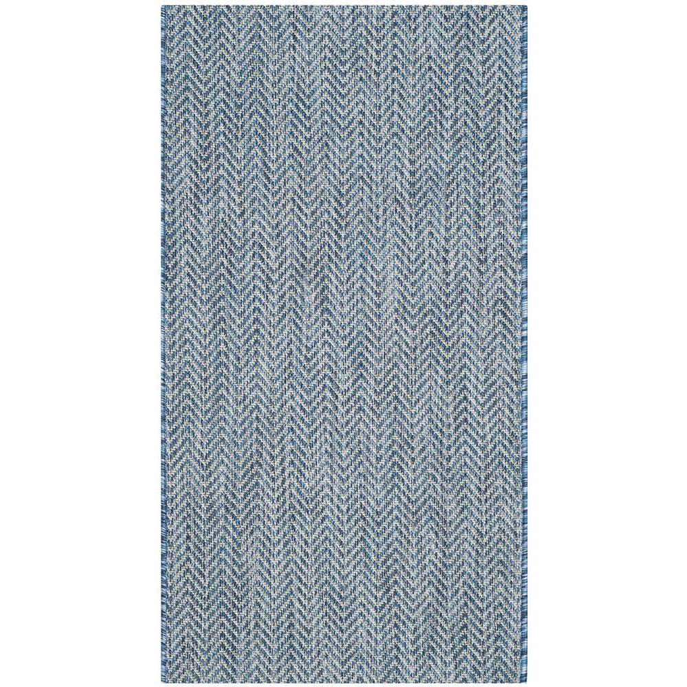 COURTYARD, NAVY / GREY, 2' X 3'-7", Area Rug, CY8022-36821-2