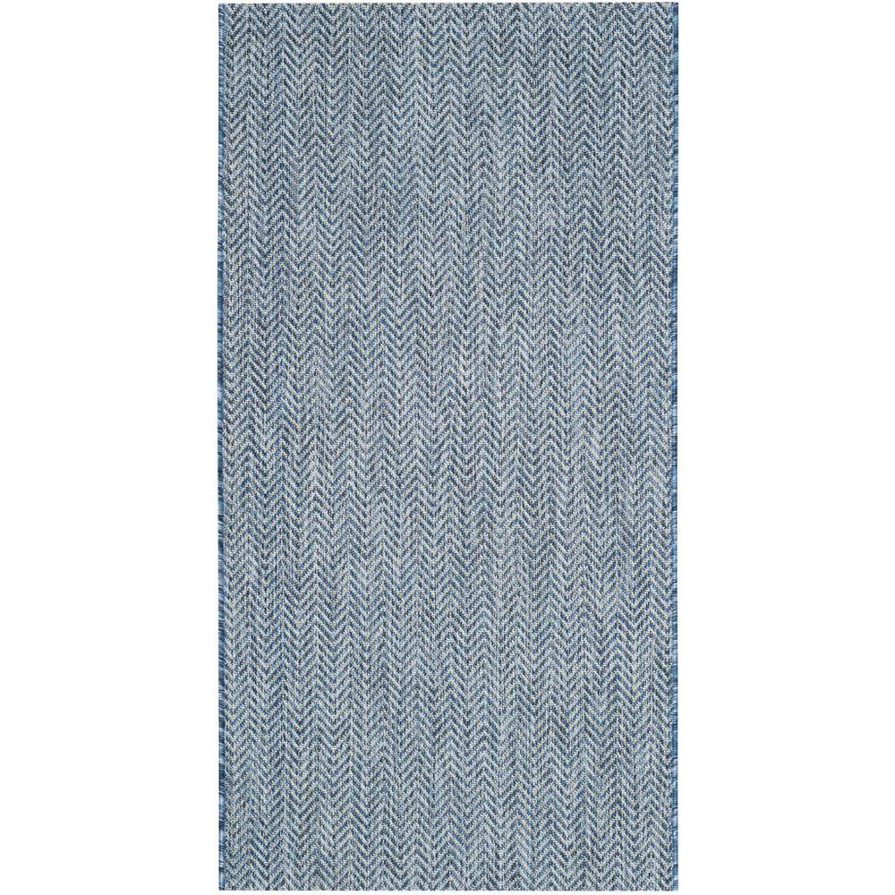 COURTYARD, NAVY / GREY, 2'-7" X 5', Area Rug, CY8022-36821-3