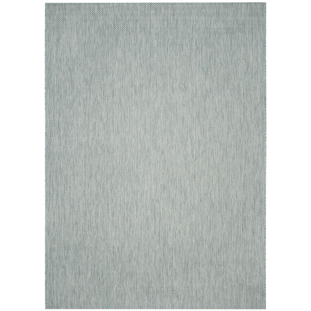 COURTYARD, AQUA / GREY, 8' X 11', Area Rug, CY8521-37121-8