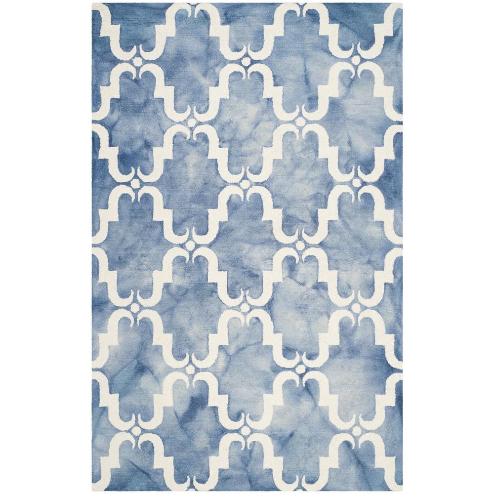 DIP DYE, BLUE / IVORY, 5' X 8', Area Rug, DDY536K-5