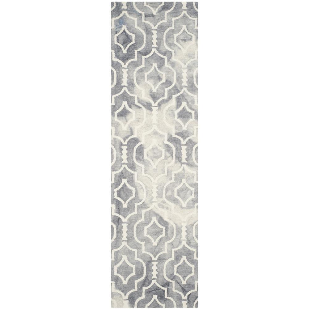 DIP DYE, GREY / IVORY, 2'-3" X 8', Area Rug, DDY538C-28