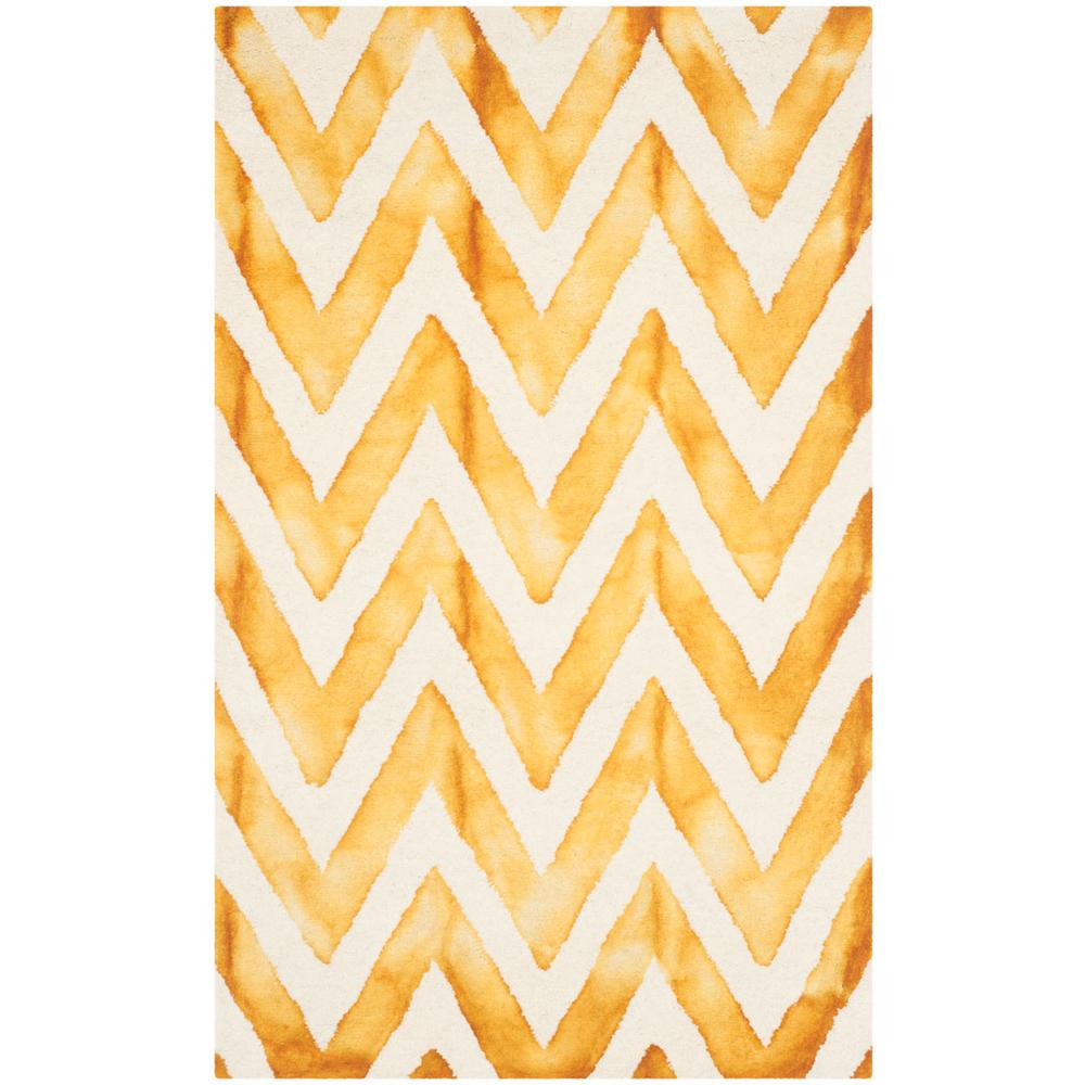 DIP DYE, IVORY / GOLD, 3' X 5', Area Rug, DDY715C-3