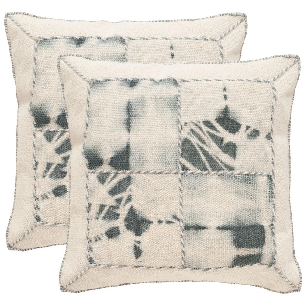 DIP-DYE QUARTRE PATCH PILLOW, DEC550D-2020-SET2