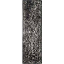 EVOKE, BLACK / GREY, 2'-2" X 7', Area Rug