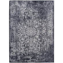 EVOKE, BLACK / GREY, 6'-7" X 9', Area Rug