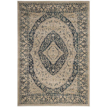 EVOKE, BEIGE / NAVY, 4' X 6', Area Rug, EVK518C-4