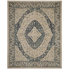 EVOKE, BEIGE / NAVY, 8' X 10', Area Rug, EVK518C-8