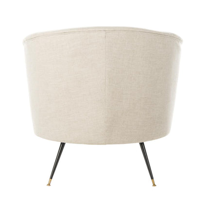 Arlette Velvet Retro Mid Century Accent Chair , Light Grey