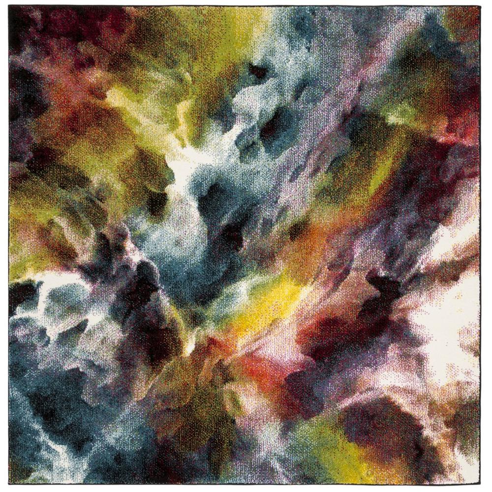 GALAXY, MULTI, 5'-3" X 5'-3" Square, Area Rug