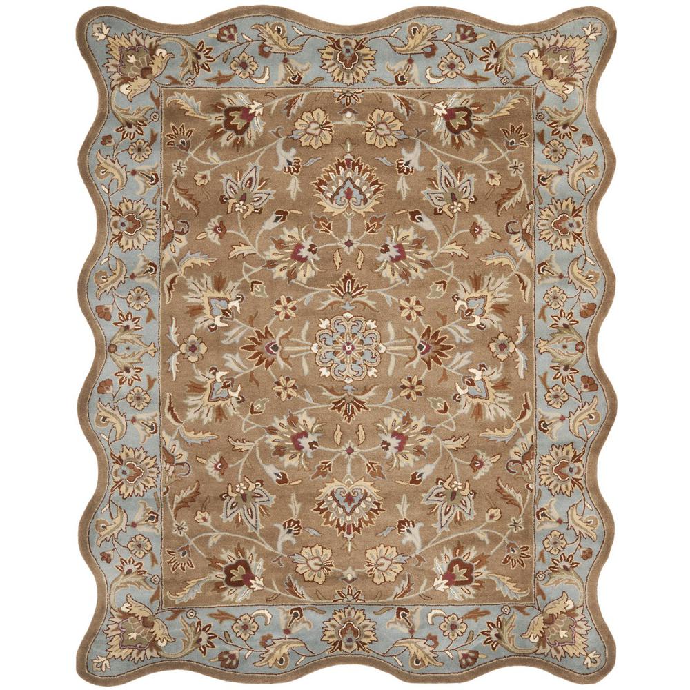 HERITAGE, BEIGE / BLUE, 7'-6" X 9'-6", Area Rug, HG821A-8S