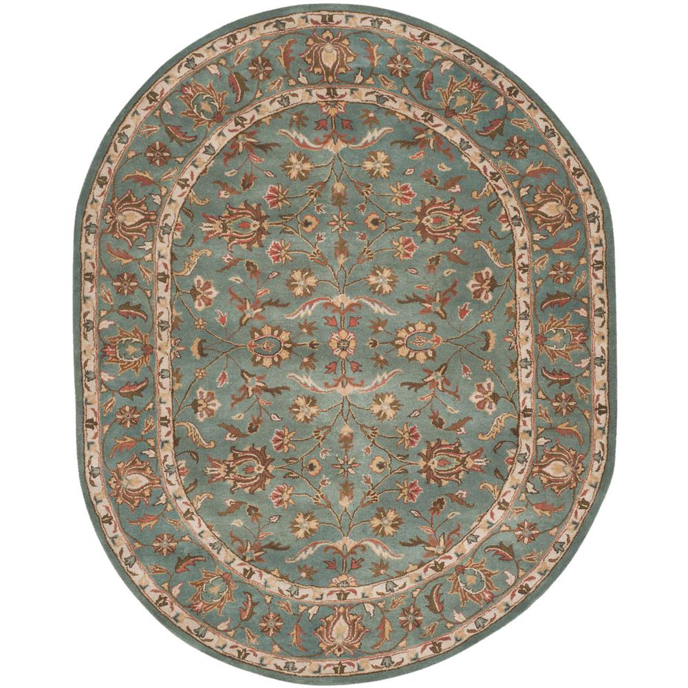 HERITAGE, BLUE / BLUE, 7'-6" X 9'-6", Area Rug, HG969A-8OV