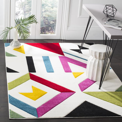 HOLLYWOOD, IVORY / ROSE, 5'-3" X 7'-6", Area Rug, HLW700A-5