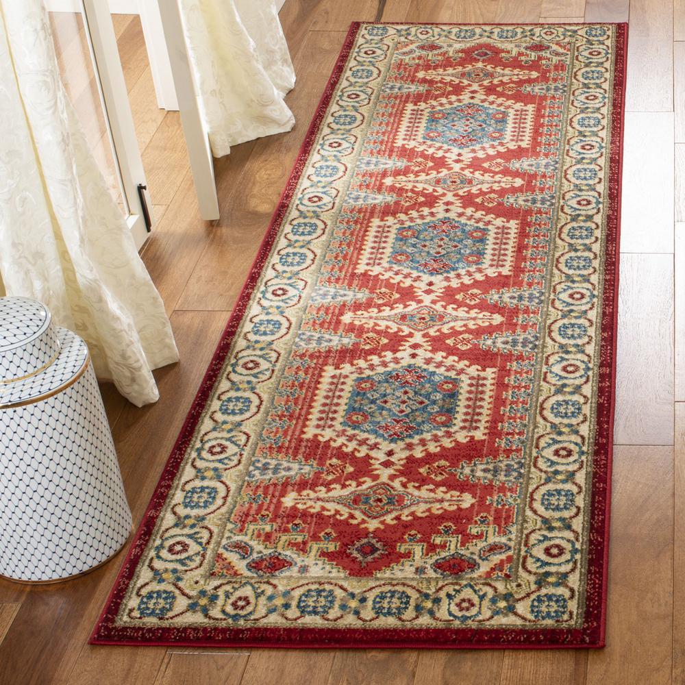 KASHAN, RED / IVORY, 2'-6" X 8', Area Rug, KSN308Q-28