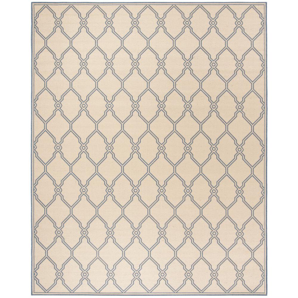 LINDEN 100, CREAM / BLUE, 8' X 10', Area Rug, LND124N-8