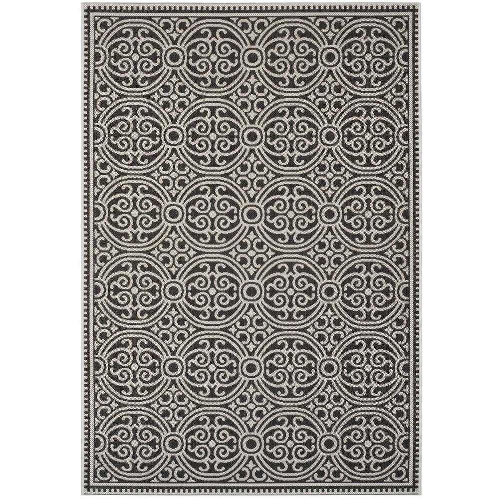 LINDEN 100, LIGHT GREY / CHARCOAL, 5'-1" X 7'-6", Area Rug, LND134A-5