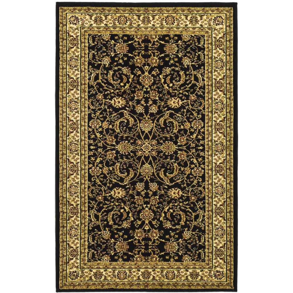 LYNDHURST, BLACK / IVORY, 3'-3" X 5'-3", Area Rug, LNH219A-3