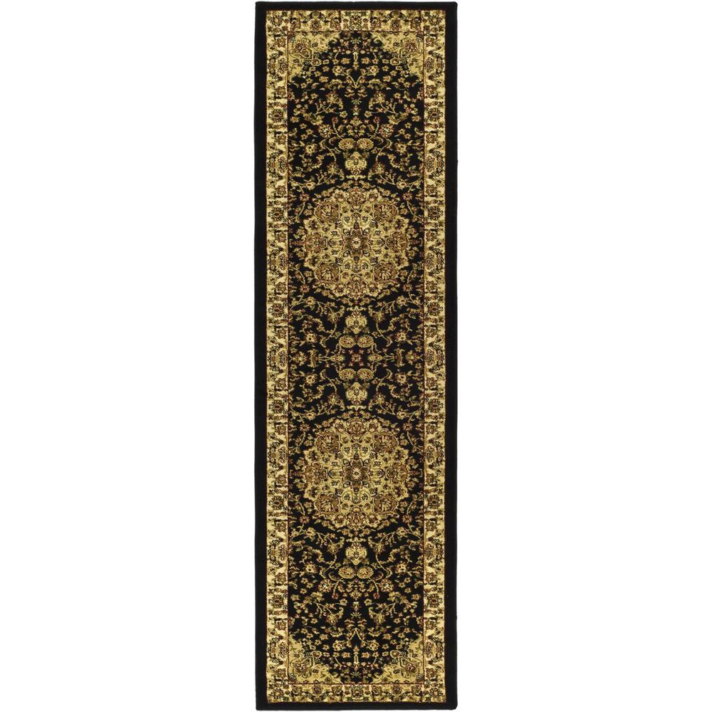 LYNDHURST, BLACK / IVORY, 2'-3" X 6', Area Rug, LNH222A-26