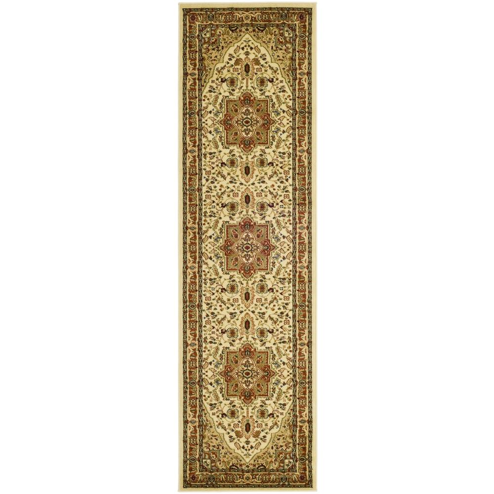 LYNDHURST, IVORY / RUST, 2'-3" X 12', Area Rug, LNH330R-212