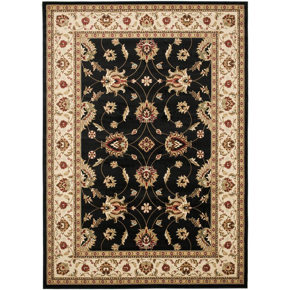 LYNDHURST, BLACK / IVORY, 8' X 11', Area Rug, LNH553-9012-8