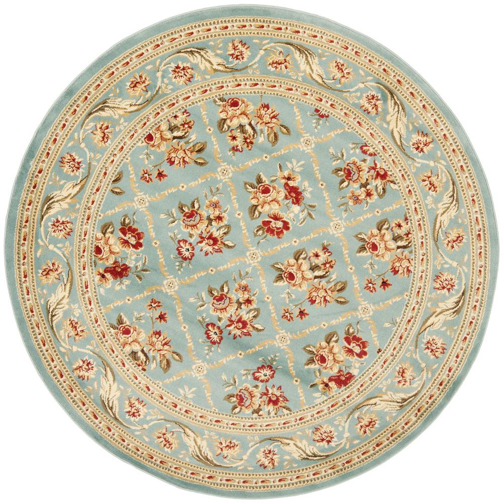 LYNDHURST, BLUE / BLUE, 5'-3" X 5'-3" Round, Area Rug, LNH556-6565-5R