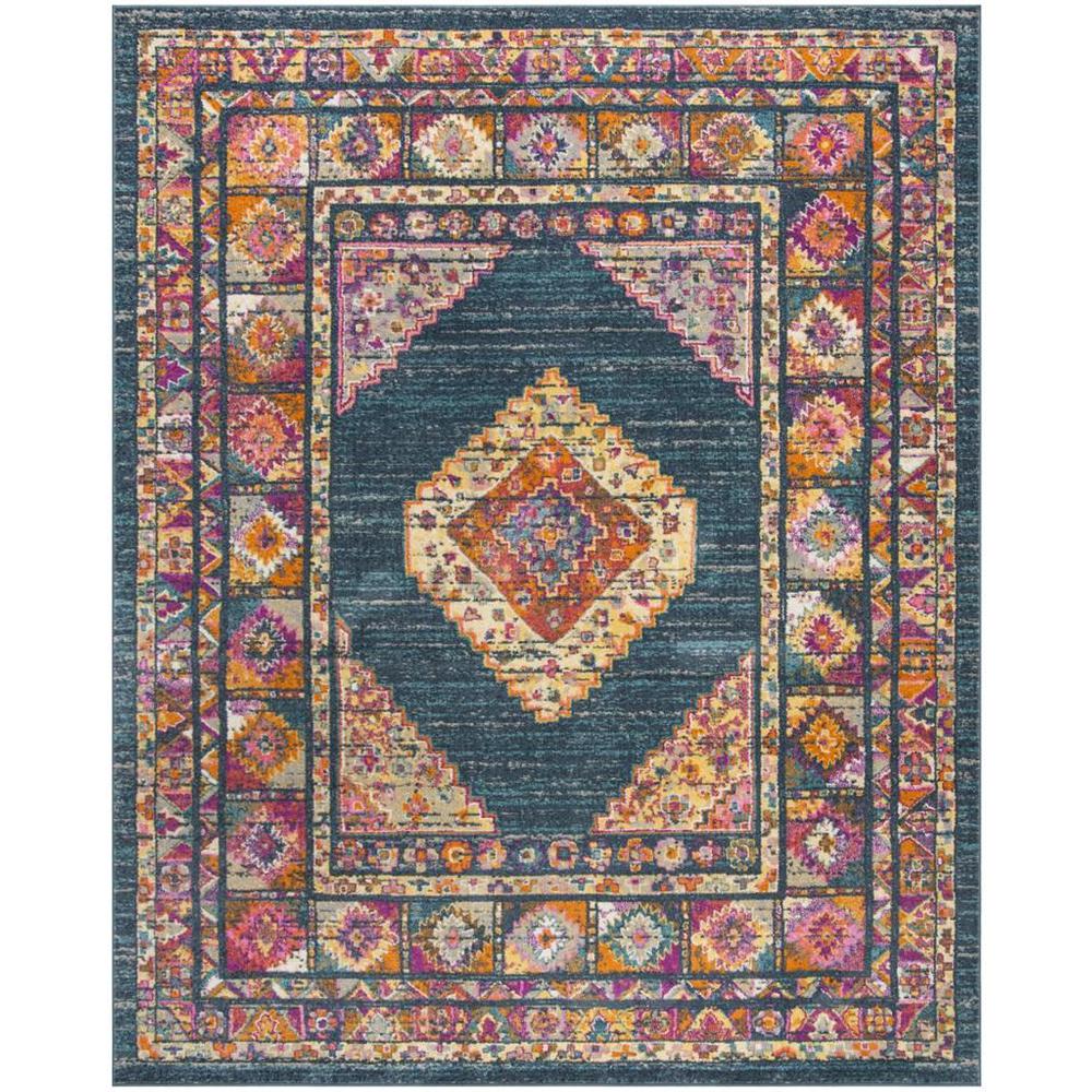 MADISON, BLUE / FUCHSIA, 8' X 10', Area Rug, MAD133C-8