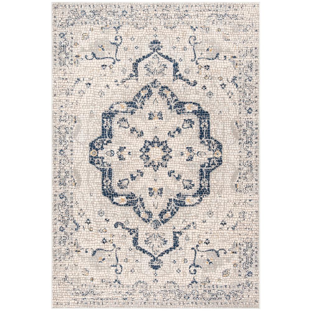 MARSEILLE 400, NAVY / IVORY, 4' X 6', Area Rug, MAR412N-4