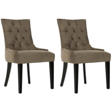 ABBY 19''H TUFTED SIDE CHAIRS (SET OF 2) - SILVER NAIL HEADS, MCR4701F-SET2