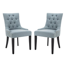 ABBY 19''H SIDE CHAIRS (SET OF 2) - SILVER NAIL HEADS