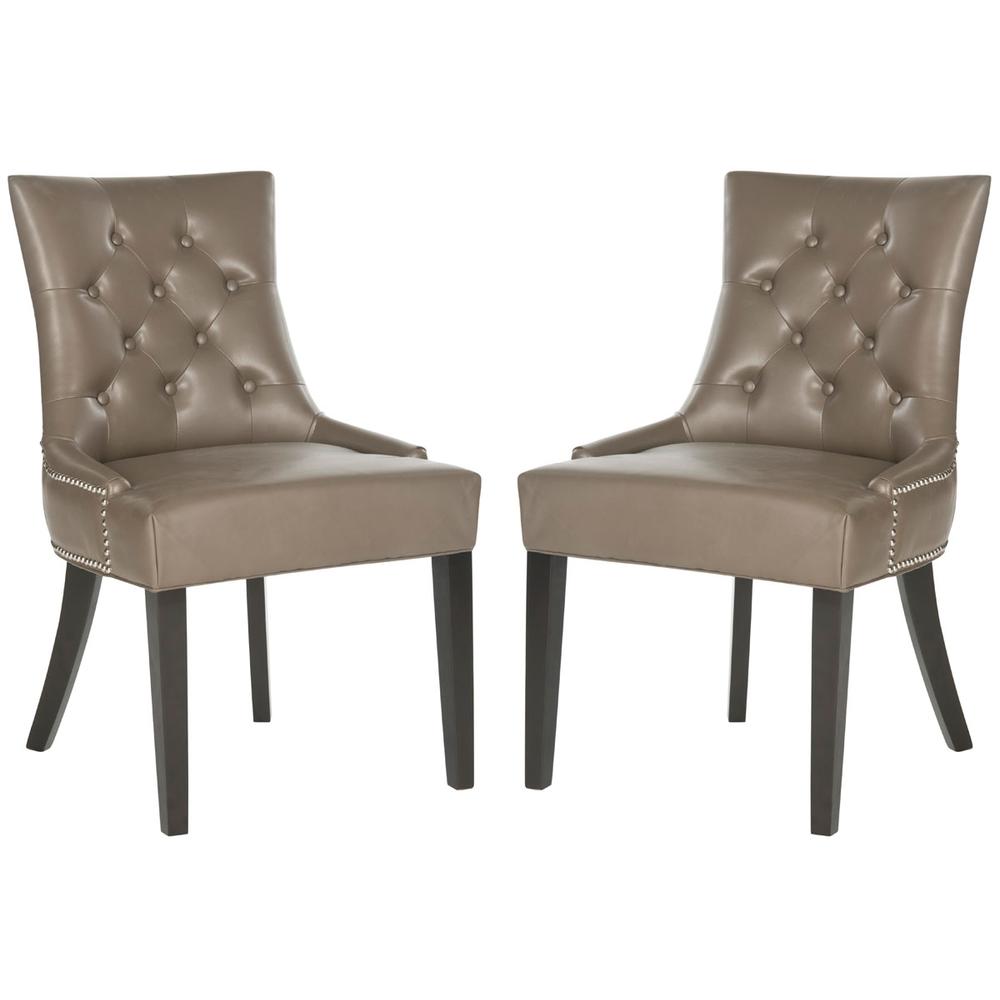 HARLOW 19''H  TUFTED RING CHAIR (SET OF 2) - SILVER NAIL HEADS, MCR4716D-SET2