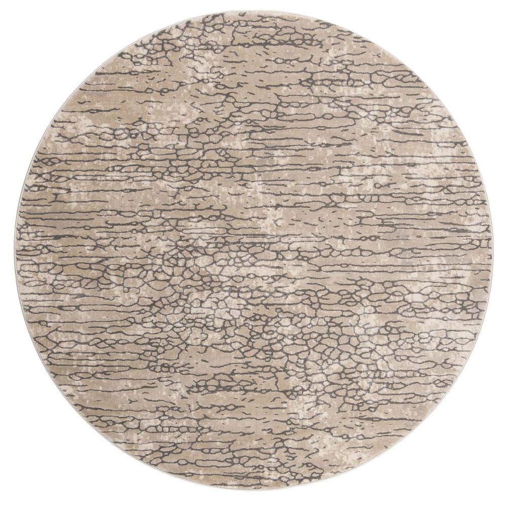 MEADOW 100, BEIGE, 6'-7" X 6'-7" Round, Area Rug, MDW170B-7R