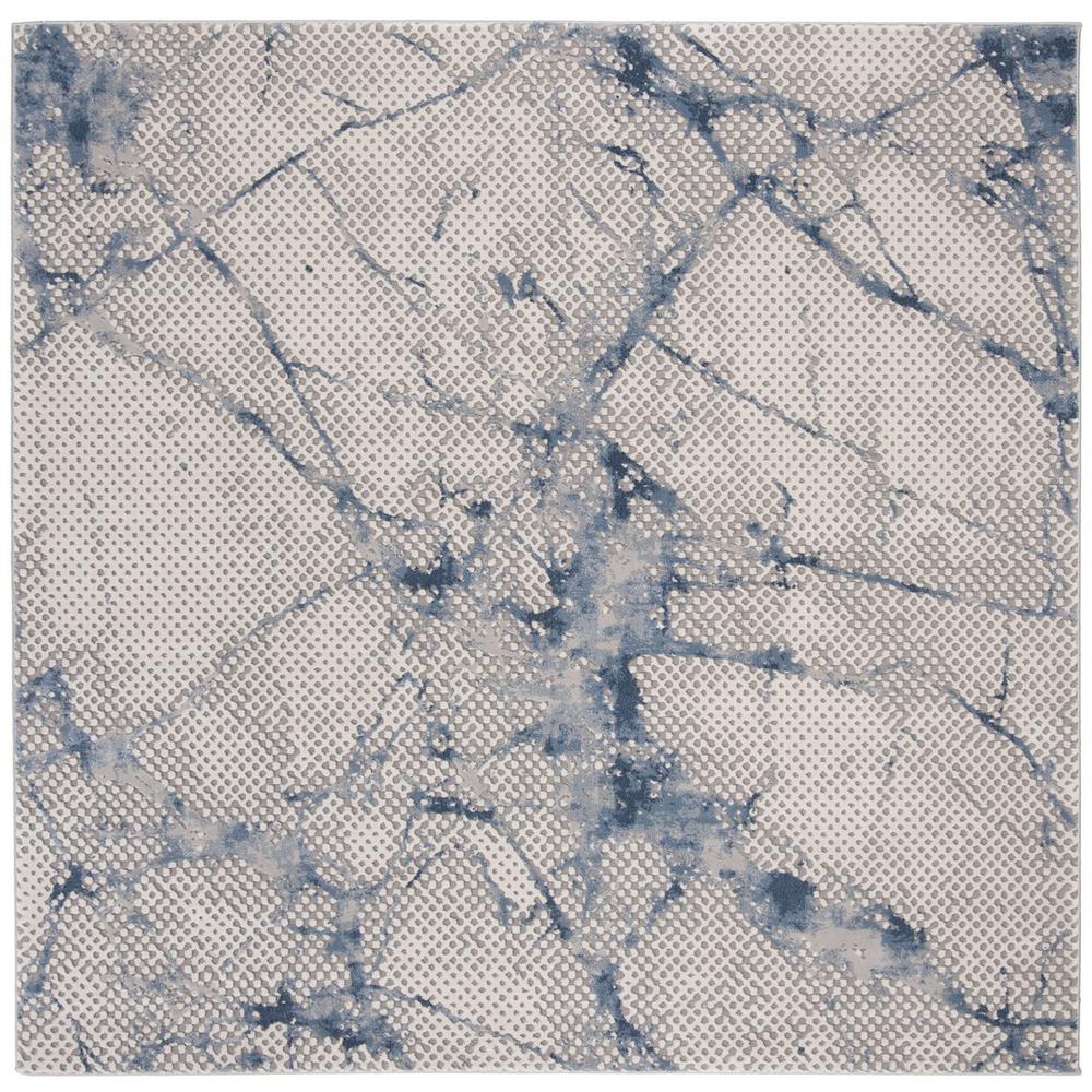 MEADOW 100, NAVY / IVORY, 6'-7" X 6'-7" Square, Area Rug