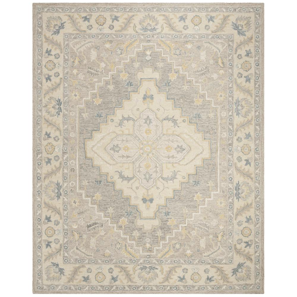 MICRO-LOOP, BEIGE / GREY, 8' X 10', Area Rug