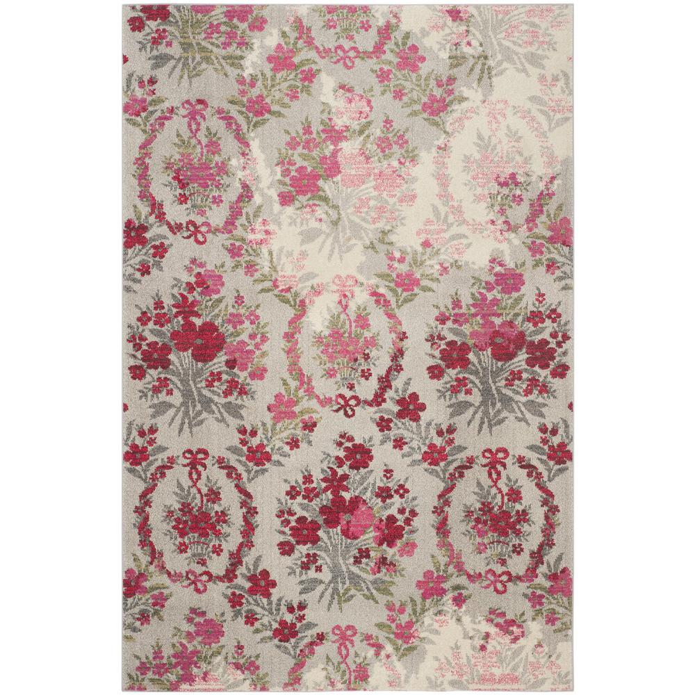 MONACO, IVORY / PINK, 6'-7" X 9'-2", Area Rug, MNC205R-6