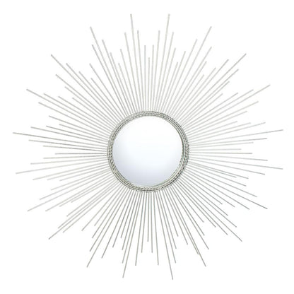 Emme Sunburst Mirror, Silver