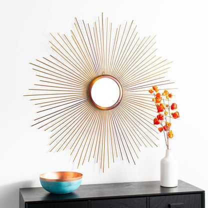 Arlo Sunburst Mirror, Copper
